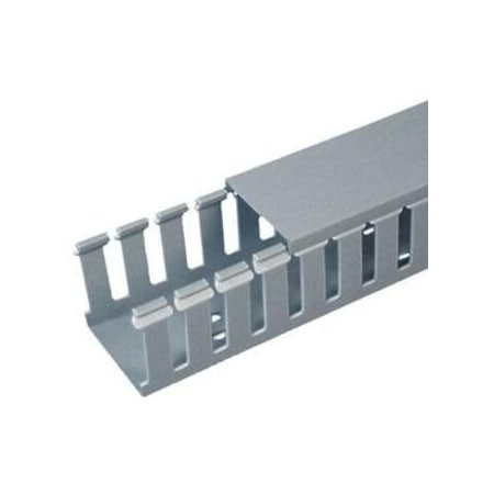 Panduit Base Wiring Duct, Type G, Wide Slot, Black, 3" x 3" x 1' (6-Pack), Adhesive G3X3BL6-A